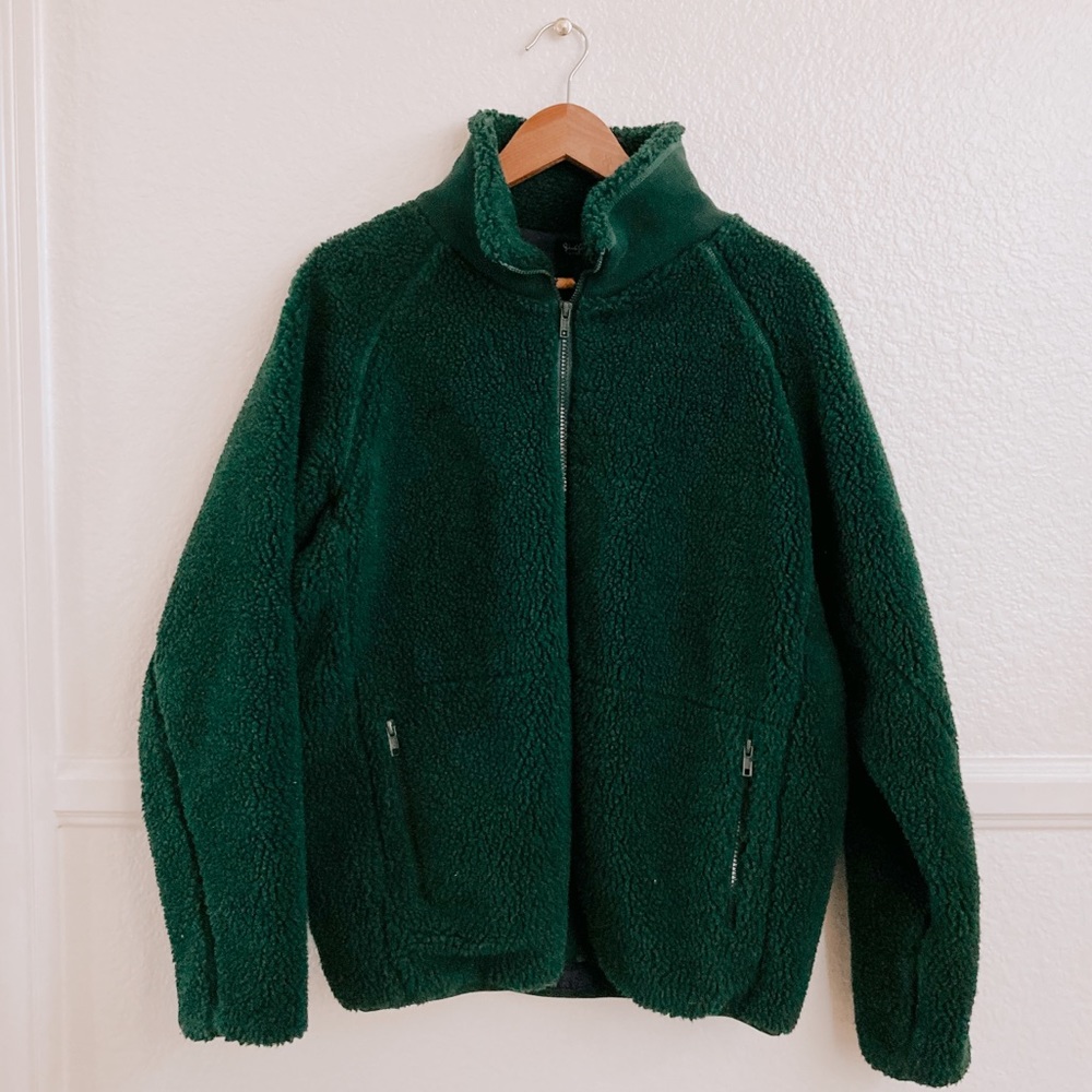 Brandy Melville zip up sherpa jacket